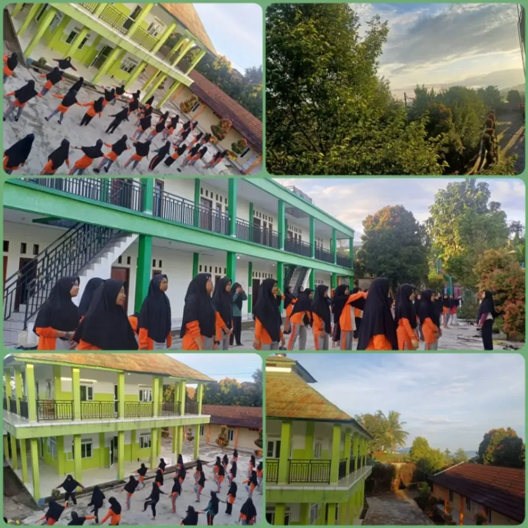 Kegiatan olahraga santriwati PPM Ibnu Ash-Sholah