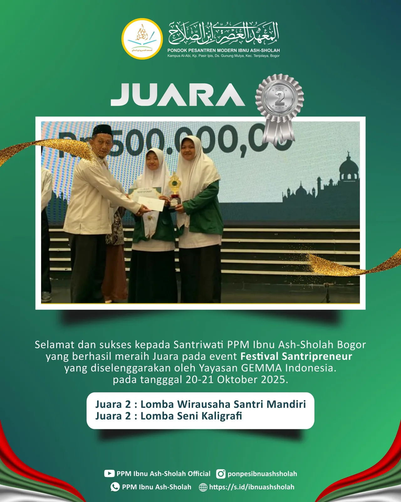 Juara 2 — Festival Santripreneur 2025